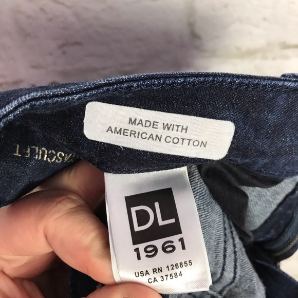 DL1961 Florence Vortex Distressed Raw Hem Capri 27 - Picture 8 of 8